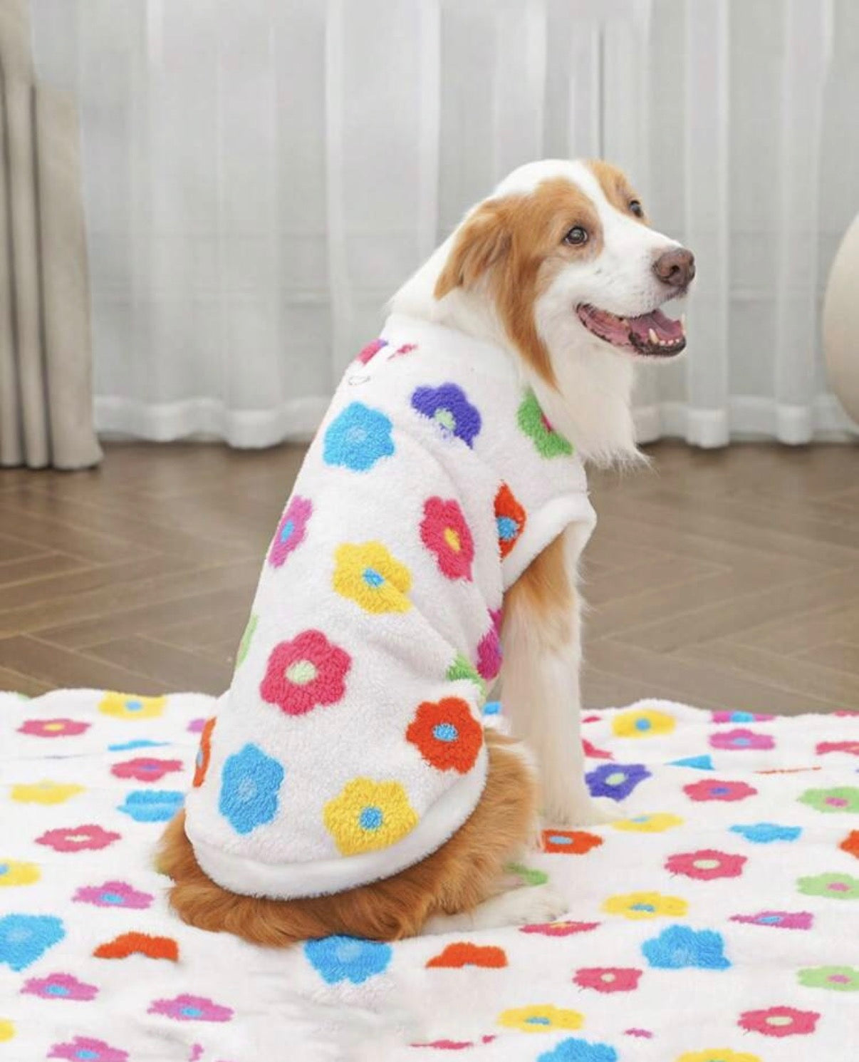 Flower Fleece Dog Vest πΈπΎ