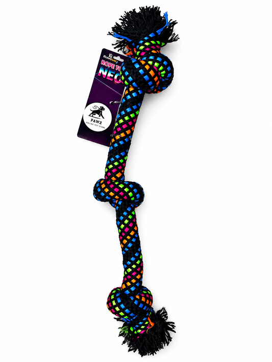 Neon Rope Tug Dog Toy