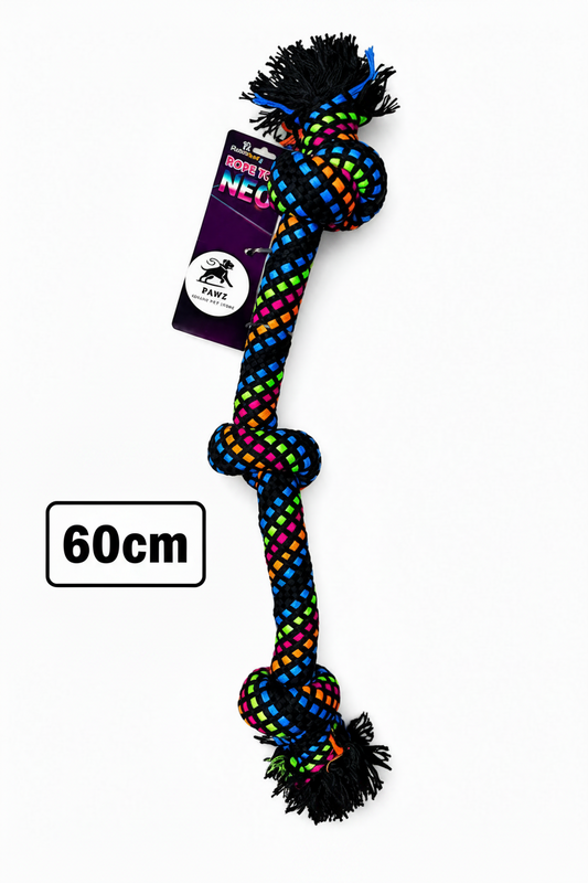 🐾 Pawz Colourful Knotted Tug Rope Dog Toy