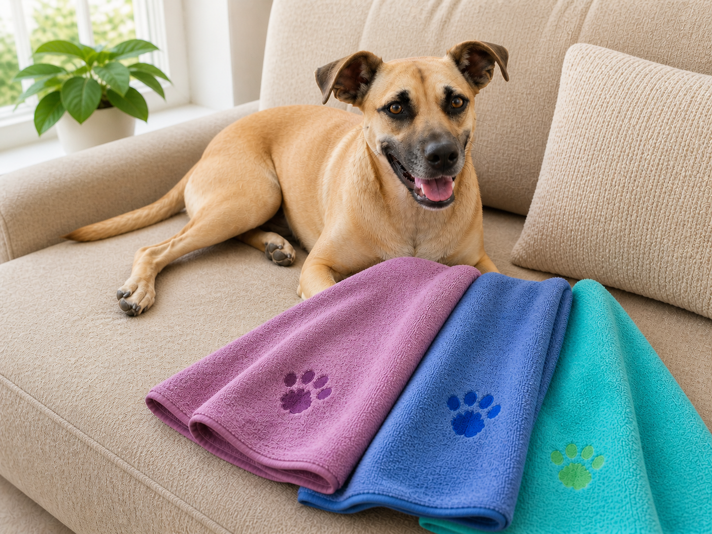 Pawz Microfibre Dog Towel – Soft, Ultra Absorbent & Quick-Dry
