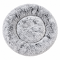 Luxury Plush Round Dog Bed – Grey