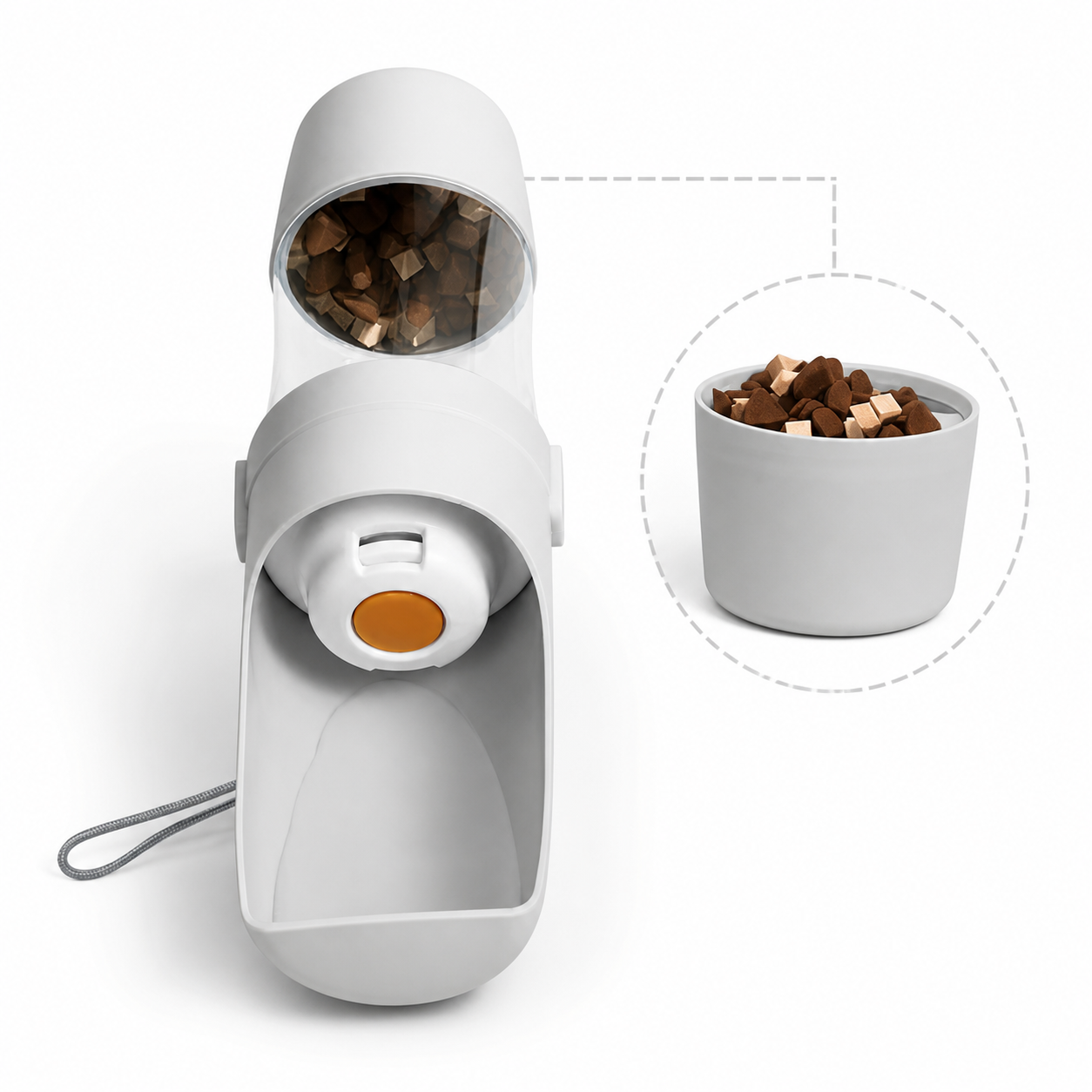 Portable Dog Water &amp; Treat Bottle – Travel Feeding Bottle
