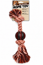 🐾 Textured Ball Rope Tug Toy