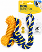 🐾 Rope Tug Toy with Spiky Chew Bone