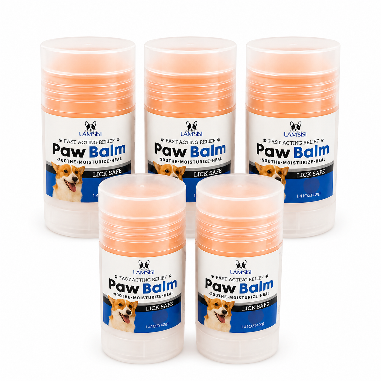 Dog Paw Balm Stick – Soothes Dry & Cracked Paws 🐾
