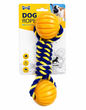 🐾 Rope Tug Toy with Double Squeaky Balls