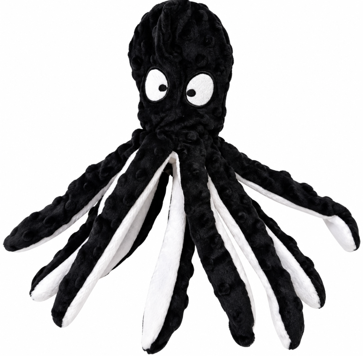 🐙 Squeaky & Crinkle Octopus Plush Dog Toy