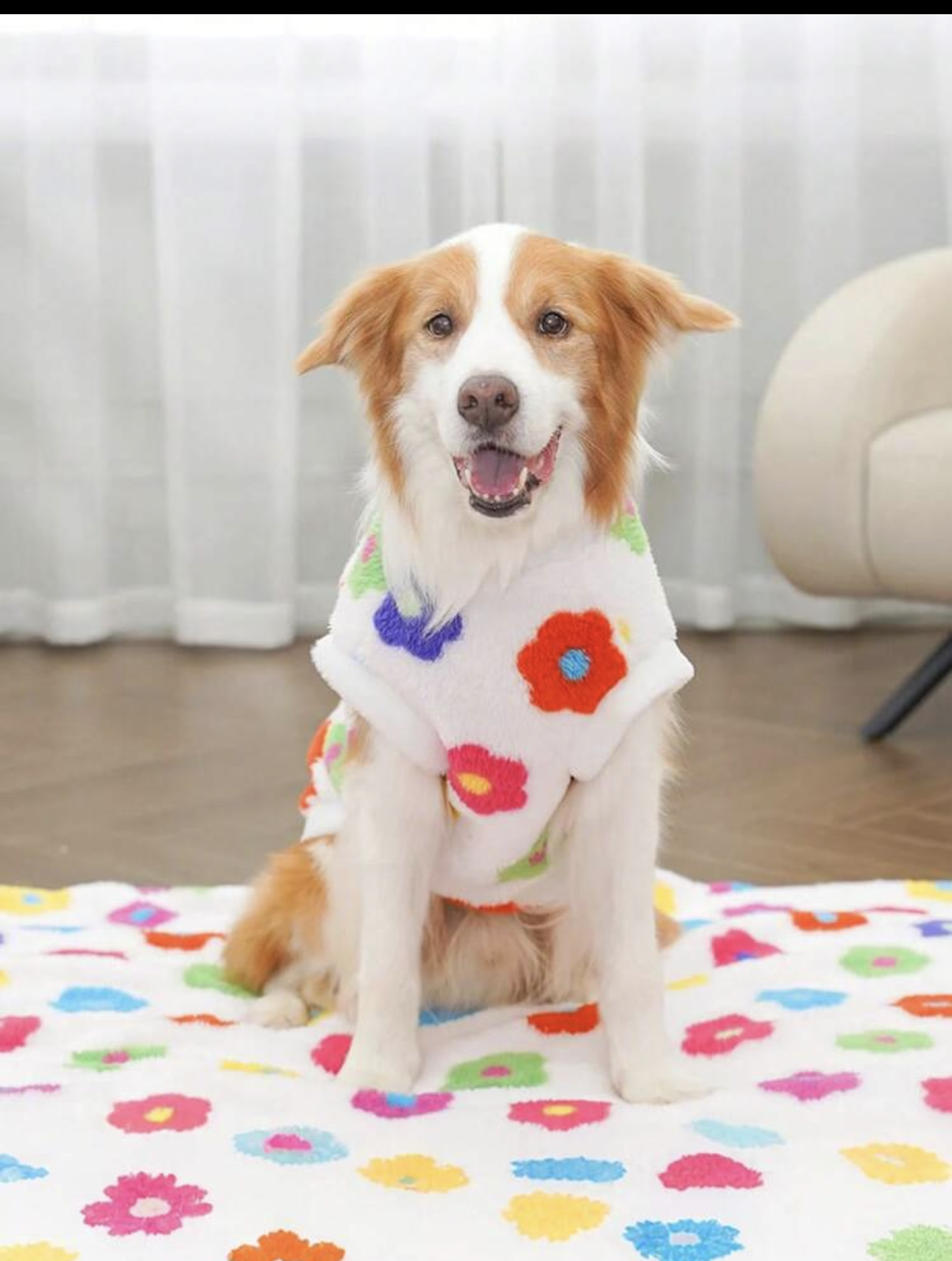 Flower Fleece Dog Vest 🌸🐾