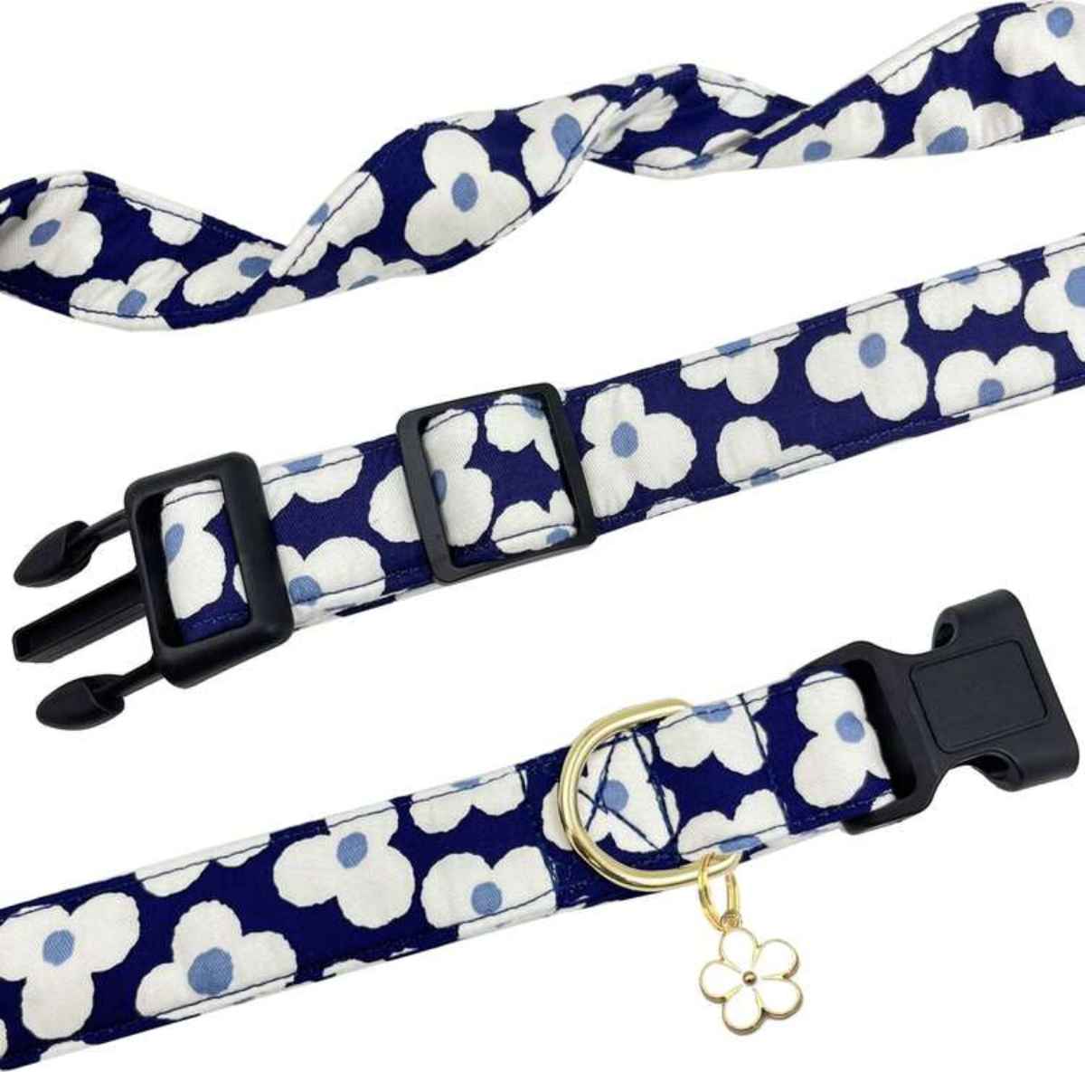 🌼 Floral Adjustable Dog Collar