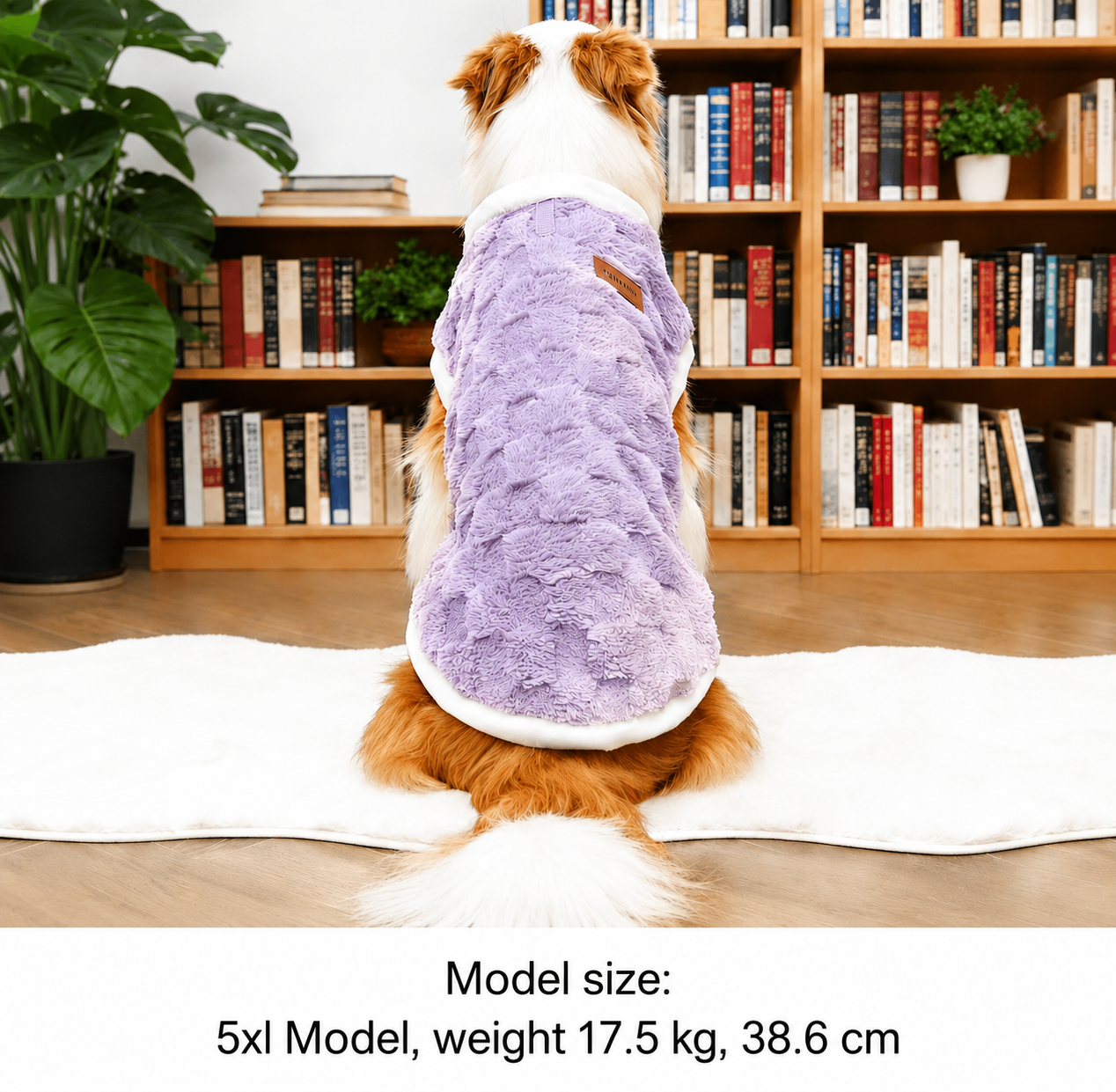 Lavender Plush Fleece Dog Vest