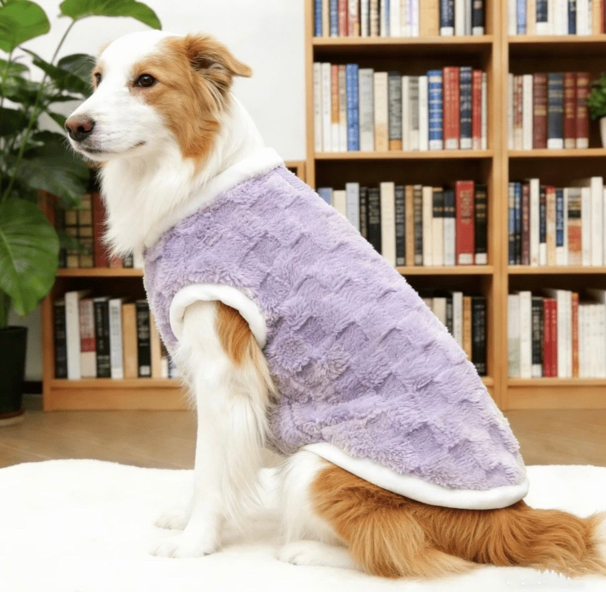 Lavender Plush Fleece Dog Vest