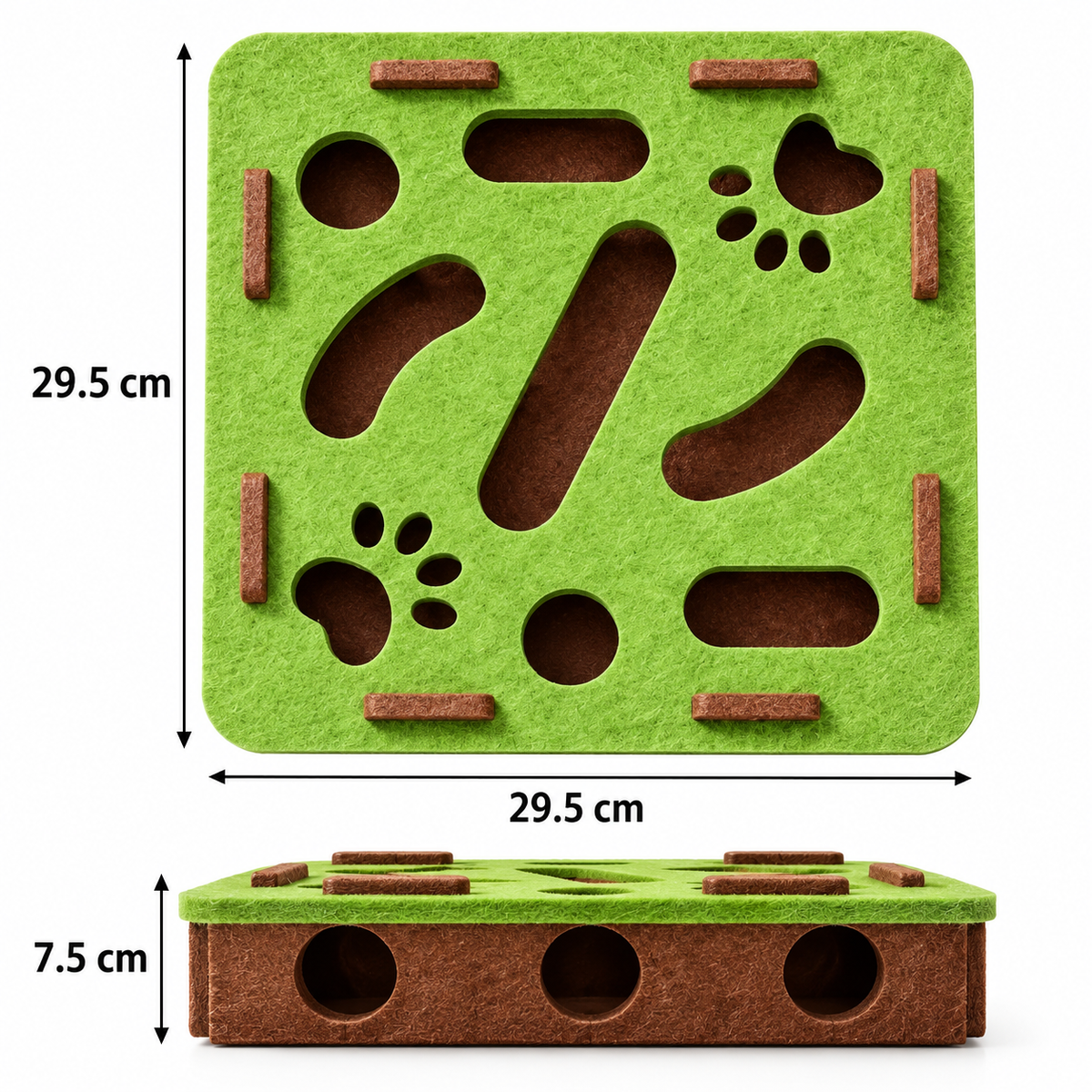 Interactive Cat Puzzle & Scratch Toy – Green