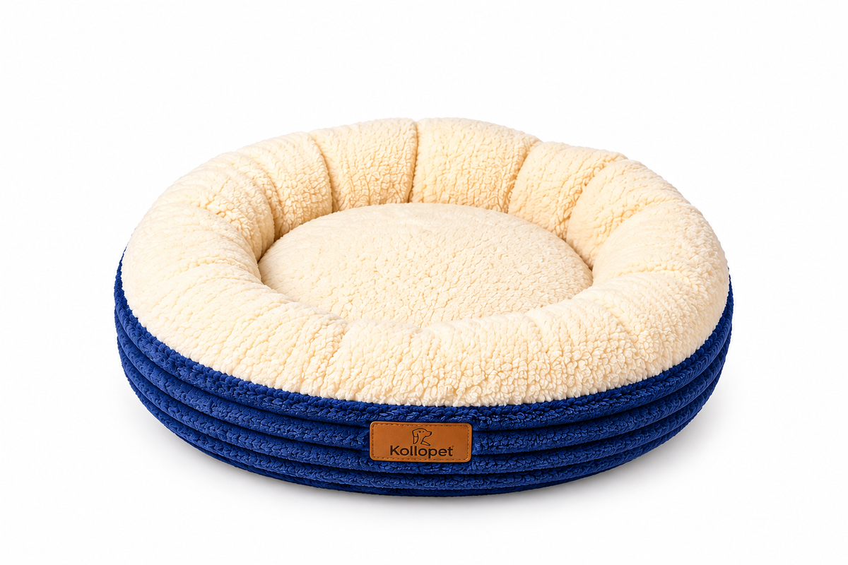 Luxury Plush Round Dog Bed