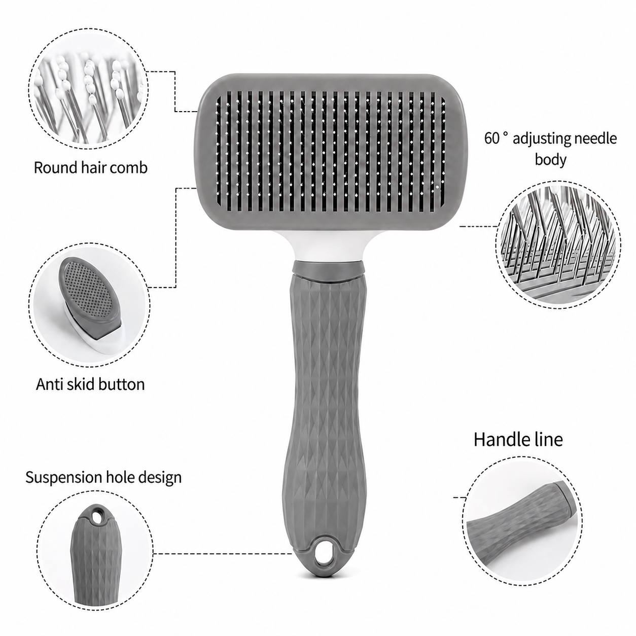 Pawz Self-Cleaning Slicker Brush