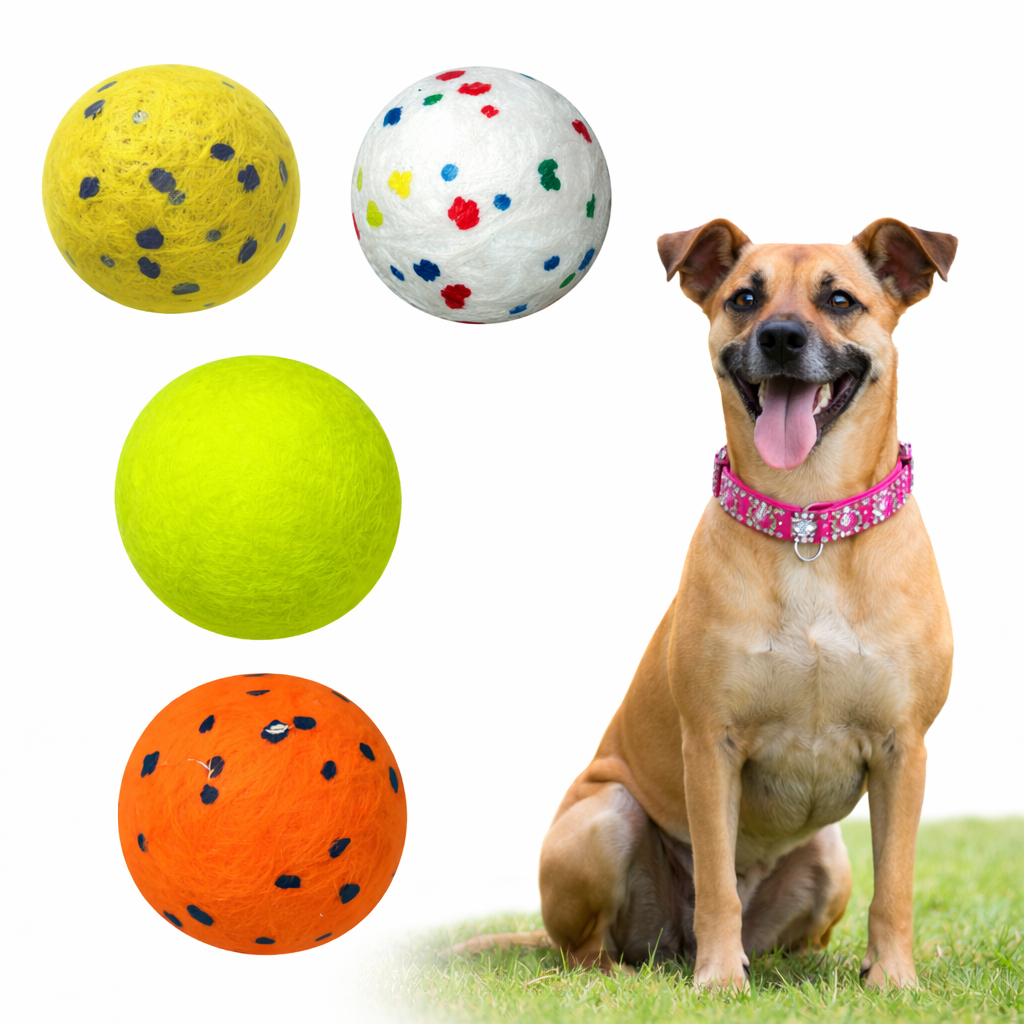 2pcs Durable Bouncy Dog Balls