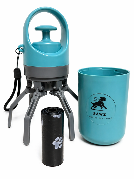 Portable Dog Poop Scooper with Built-In Bag Holder