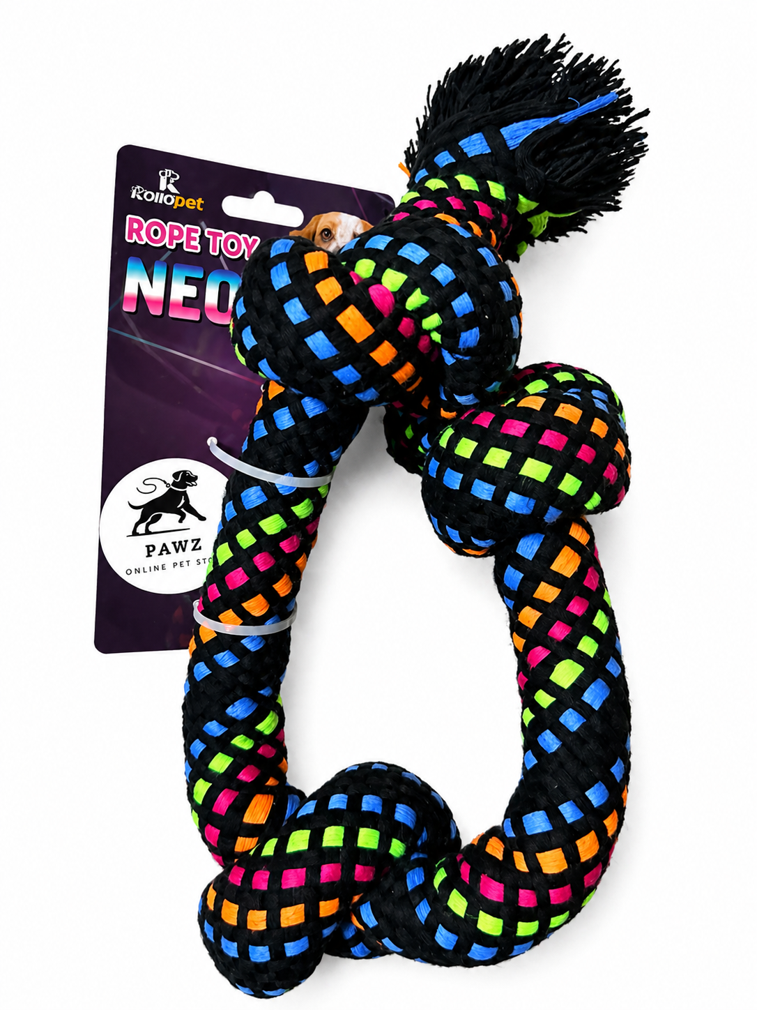Neon Rope Tug Dog Toy