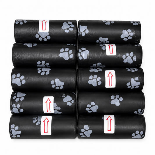 Durable dog waste bags Refill - 10 Roll Set