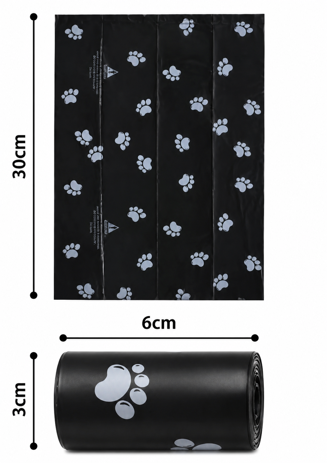 Durable dog waste bags Refill - 10 Roll Set