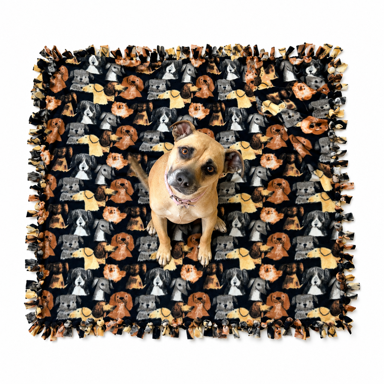 Double-Layer Fleece Dog Blanket – 1.5 × 1.5 m