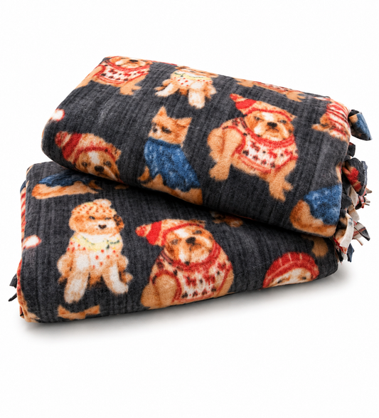 Double-Layer Fleece Dog Blanket – 1.5 × 1.5 m
