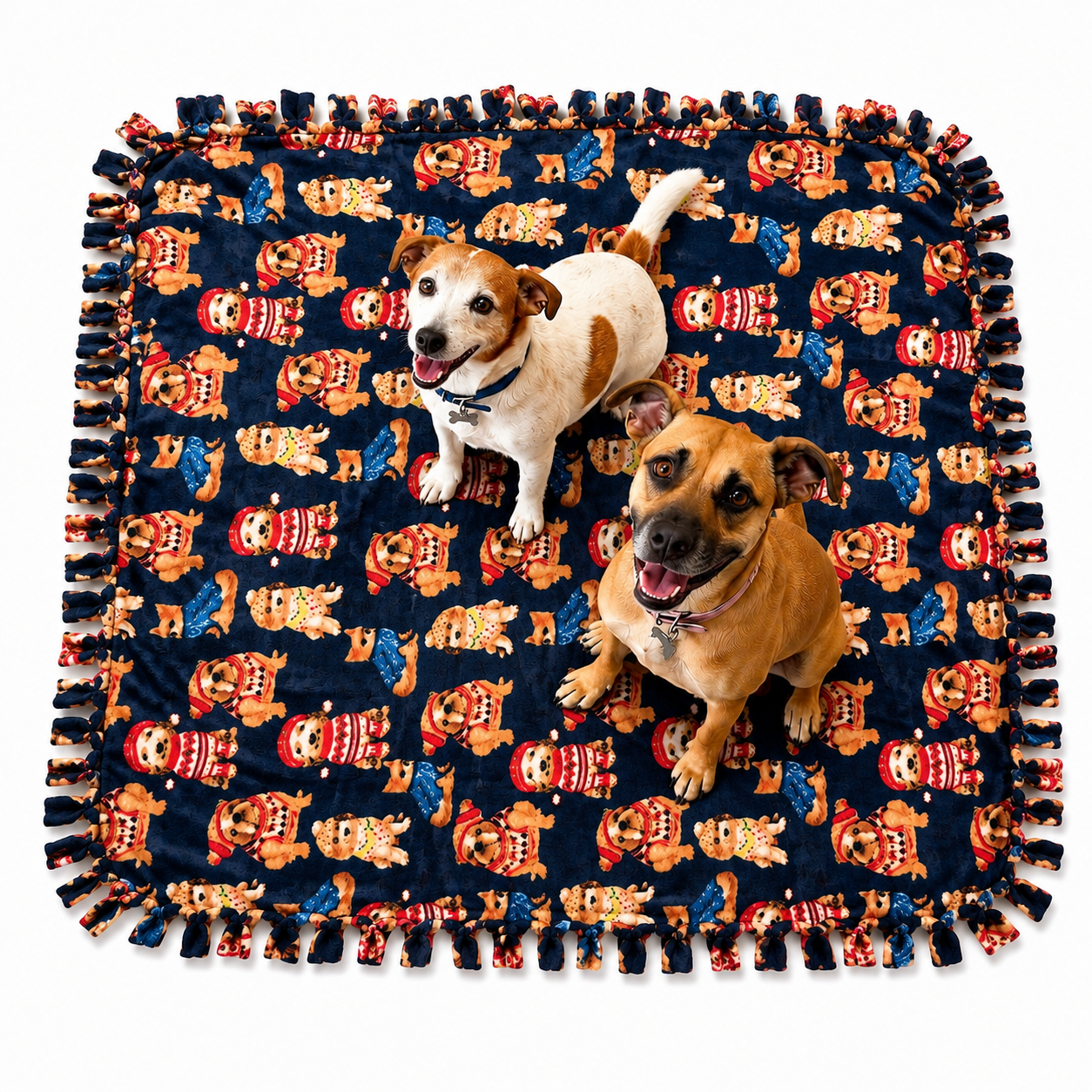 Double-Layer Fleece Dog Blanket – 1.5 × 1.5 m