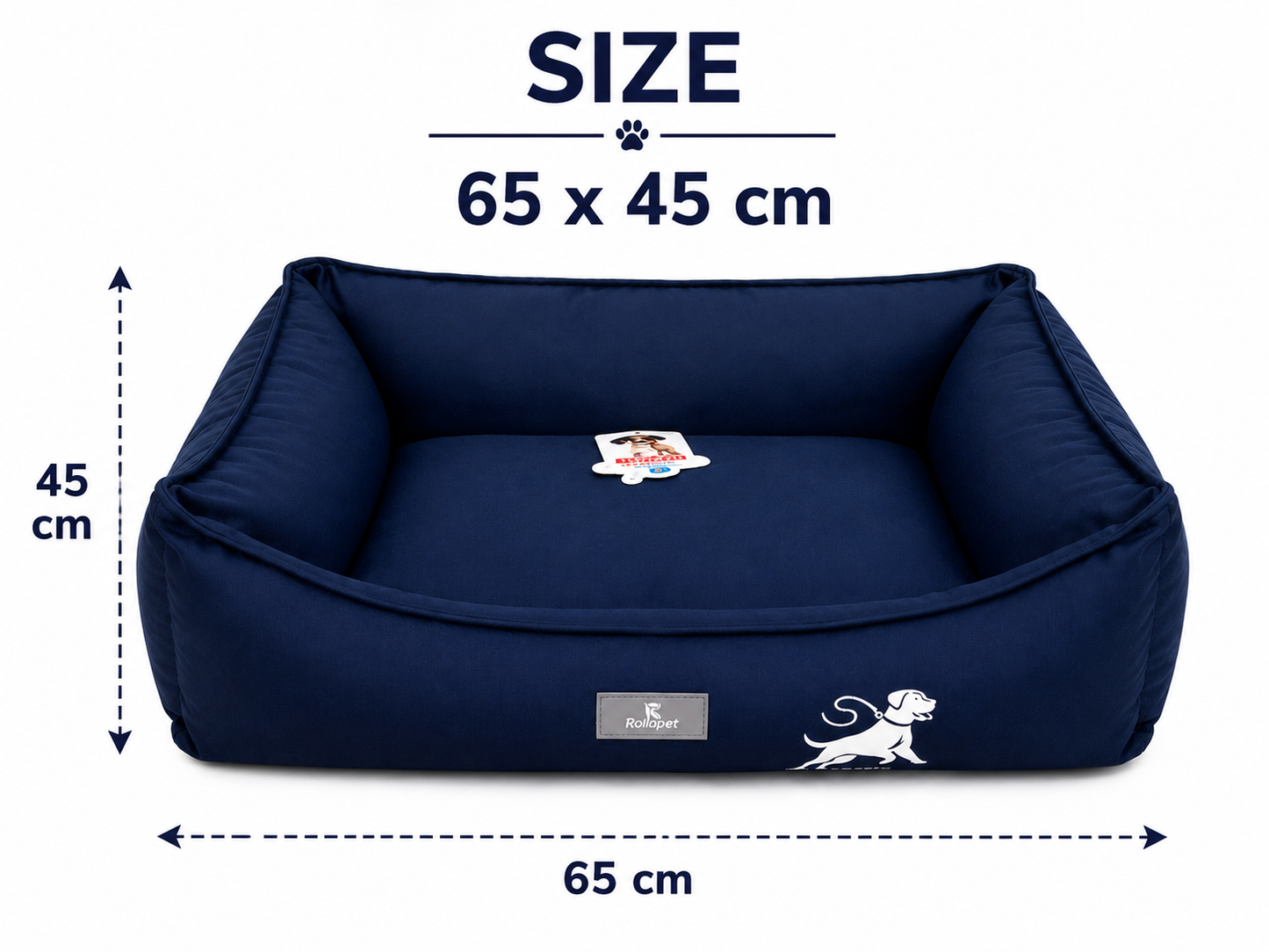 Navy Blue Comfort Dog Bed