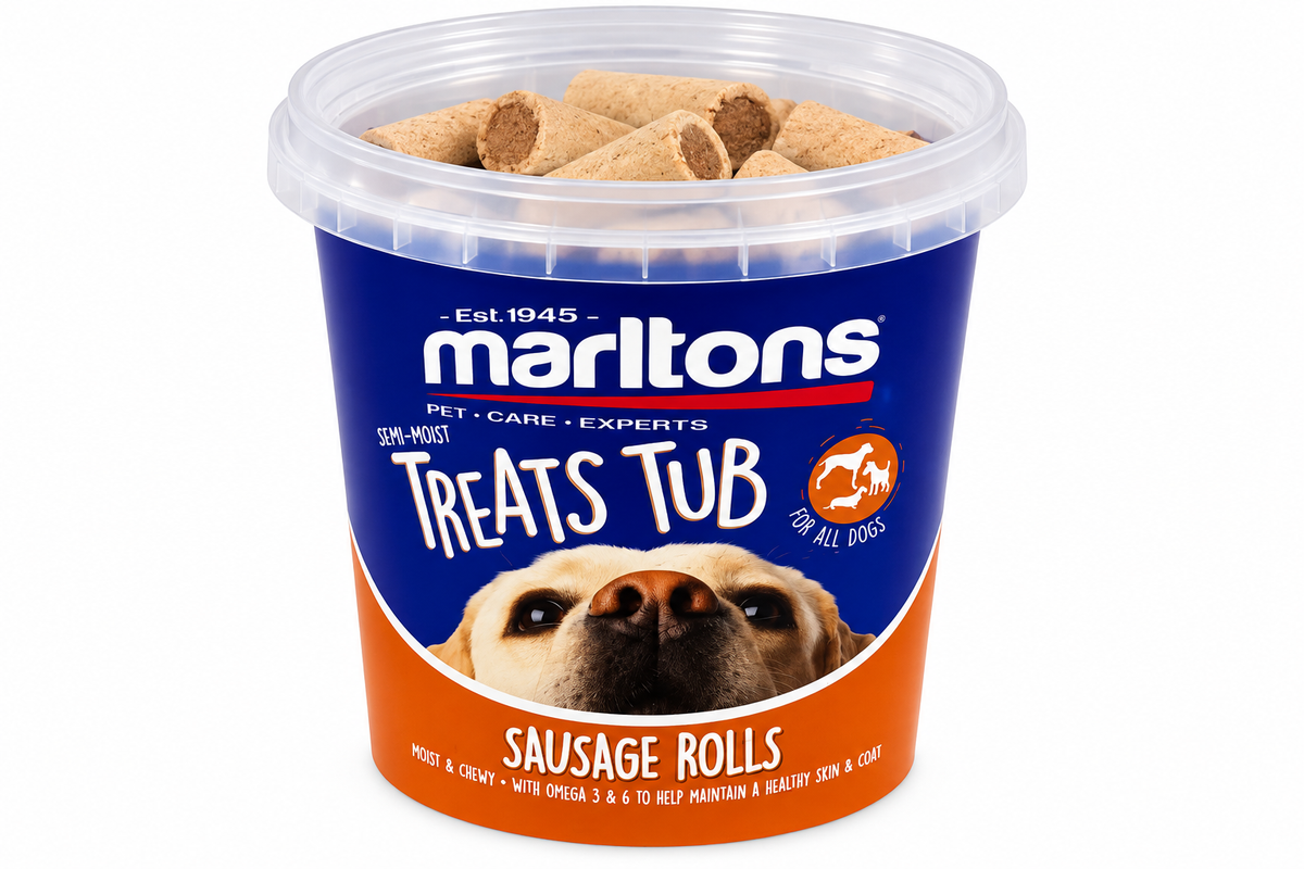 🐾 Marltons Treats Tub – Semi-Moist Dog Treats
