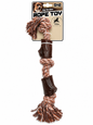 🐾 Durable Rope & Wood-Style Chew Toy