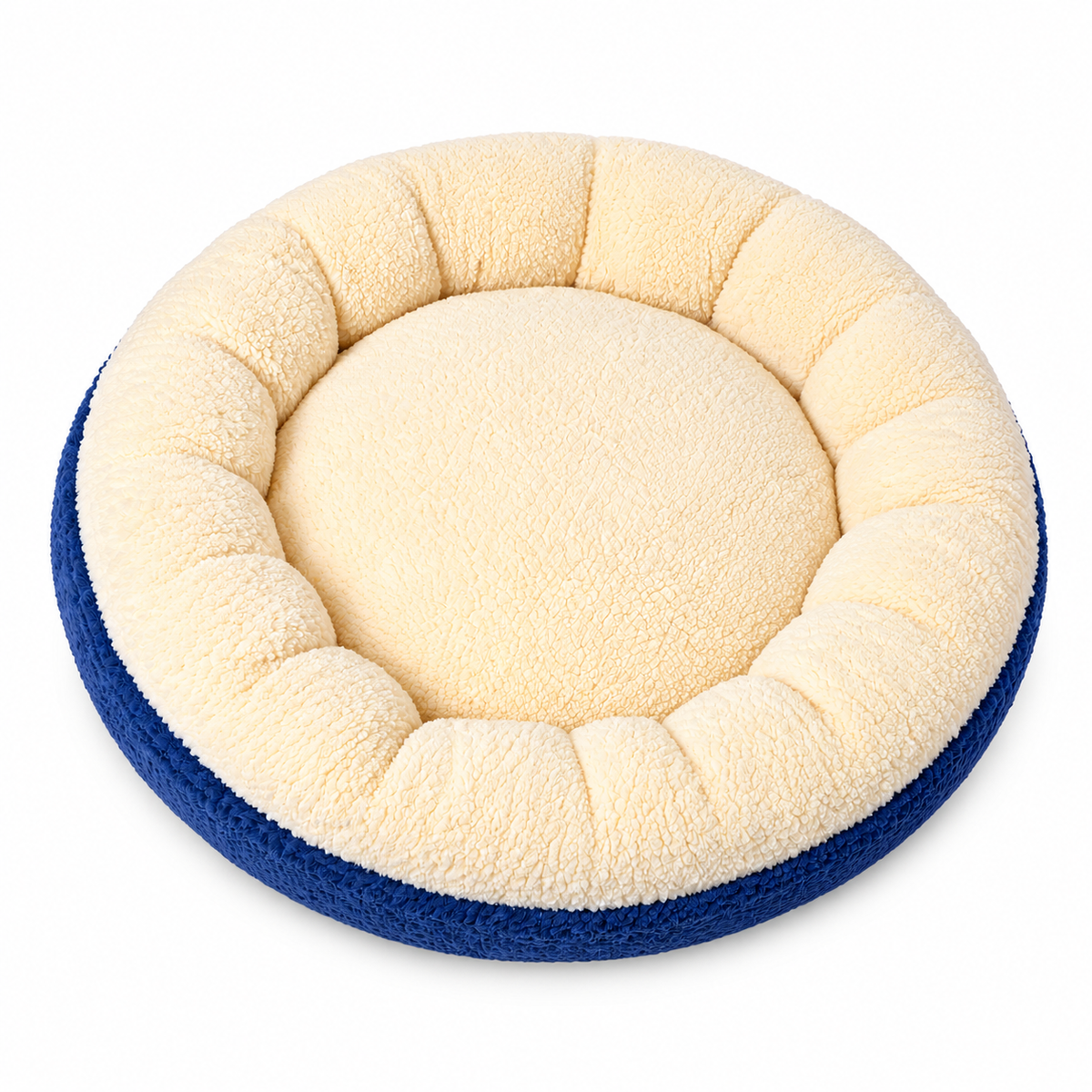 Luxury Plush Round Dog Bed