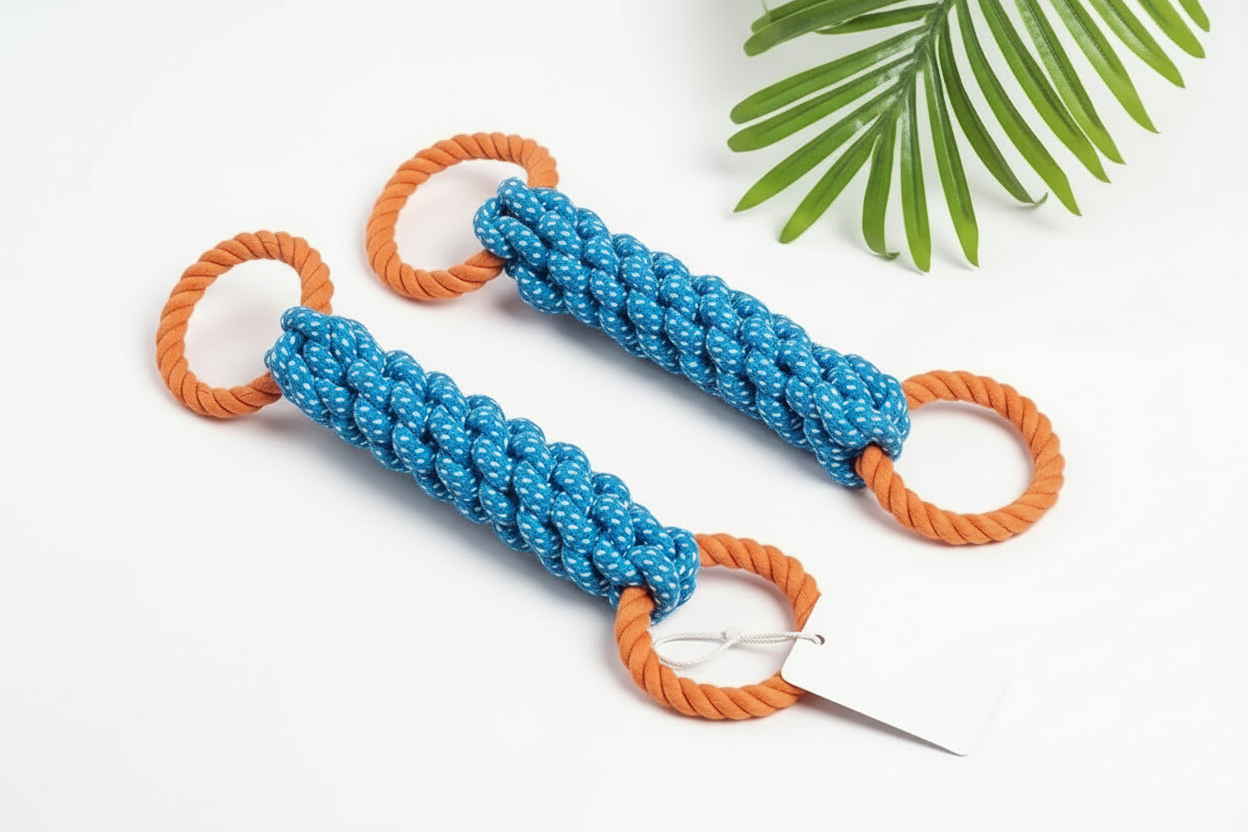 Durable Braided Rope Toy For Teeth Grinding