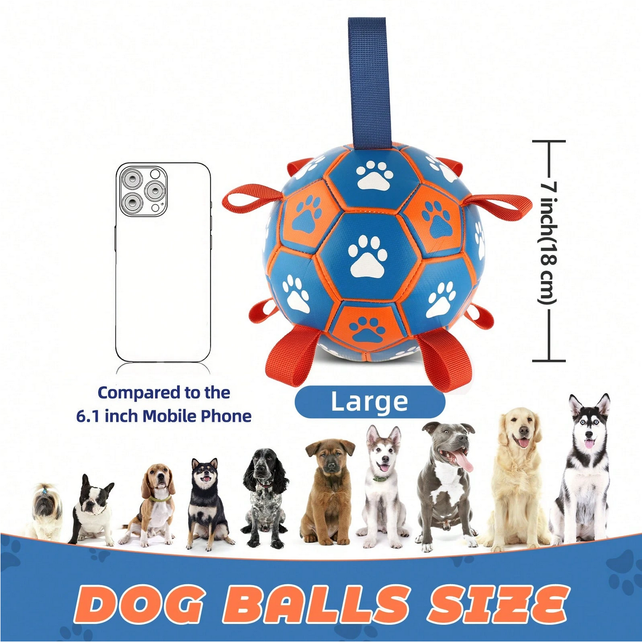 Interactive Dog Toy  Football