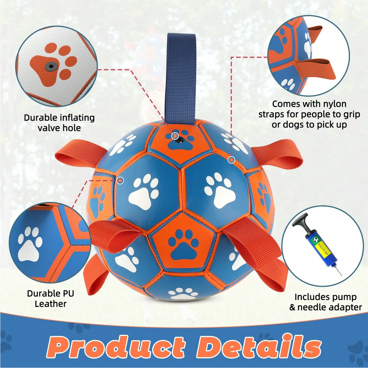 Interactive Dog Toy  Football